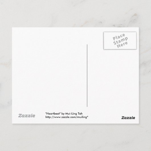 Carte Postale Bouton (Dos)