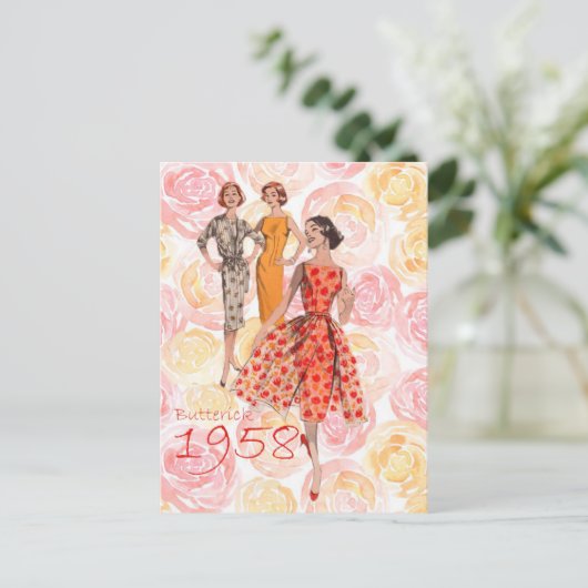 Carte Postale Bouton (Debout devant)