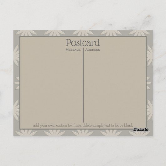 Carte Postale Bouton Avec Aiguille Et Thread Conception (Dos)