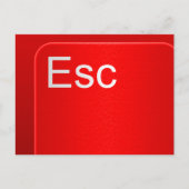 Carte postale Bouton Echap Computer (Devant)