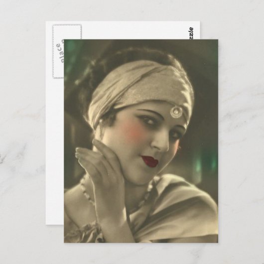 Carte Postale Bouton Exotique (Devant / Derrière)