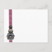 Carte postale Bouton Invitation (Dos)
