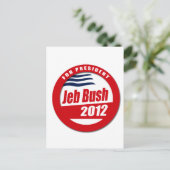 Carte Postale Bouton Jeb Bush 2012 (Debout devant)