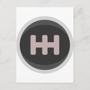 Carte Postale Bouton Maj du train de course