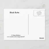 Carte Postale Bouton noir (Dos)