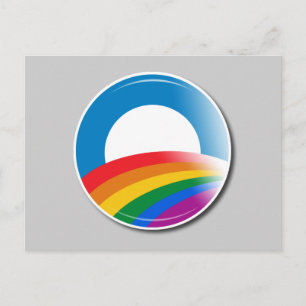 Carte Postale Bouton Obama Pride