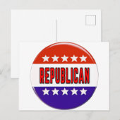 Carte Postale Bouton républicain (Devant / Derrière)