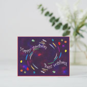 Carte Postale Boutons d'anniversaire ! (Debout devant)