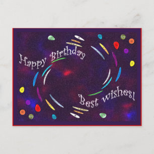 Carte Postale Boutons d'anniversaire !