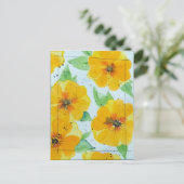 Carte Postale Boutons d'aquarelle (Debout devant)