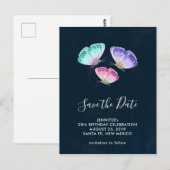 Carte Postale Boutons d'aquarelle couleur mignonne Enregistrer l (Devant / Derrière)