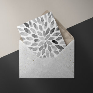 Carte Postale Boutons de brosse d'aquarelle - noir et blanc