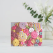 Carte Postale Boutons de couleur de plage (Debout devant)