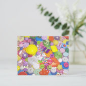 Carte Postale Boutons de couleurs vives (Debout devant)