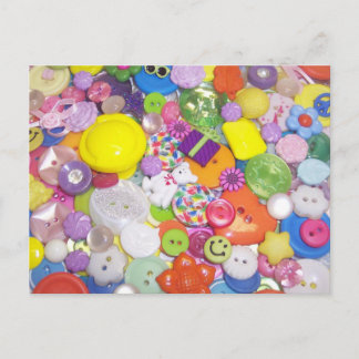 Carte Postale Boutons de couleurs vives