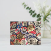 Carte Postale Boutons politiques (Debout devant)