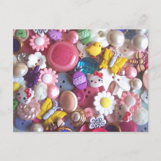 Carte Postale Boutons Printemps (Devant)