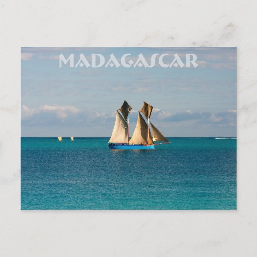 Carte Postale Boutre à Madagascar (Devant)