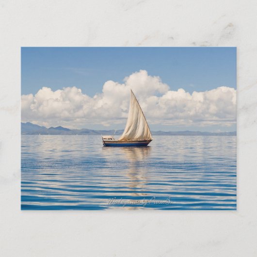 Carte Postale Boutre malgache (Devant)