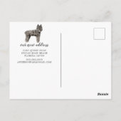 Carte Postale Bouvier des Flandres Moving Faire-part (Dos)