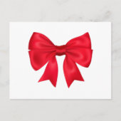Carte Postale Bow Ruban Rouge (Devant)