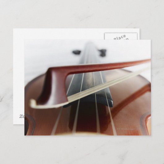 Carte Postale Bow sur Violon (Devant / Derrière)