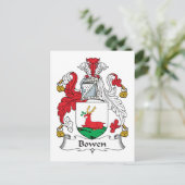 Carte Postale Bowen Family Crest (Debout devant)