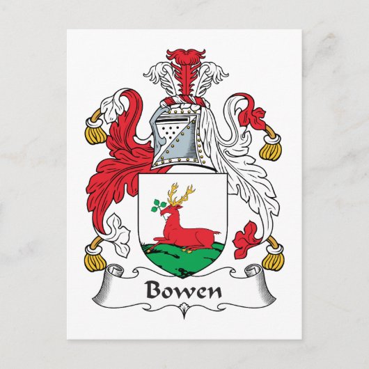 Carte Postale Bowen Family Crest (Devant)