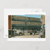 Carte Postale Bowery et Doubledeck Elevated R.R., NYC (Devant / Derrière)