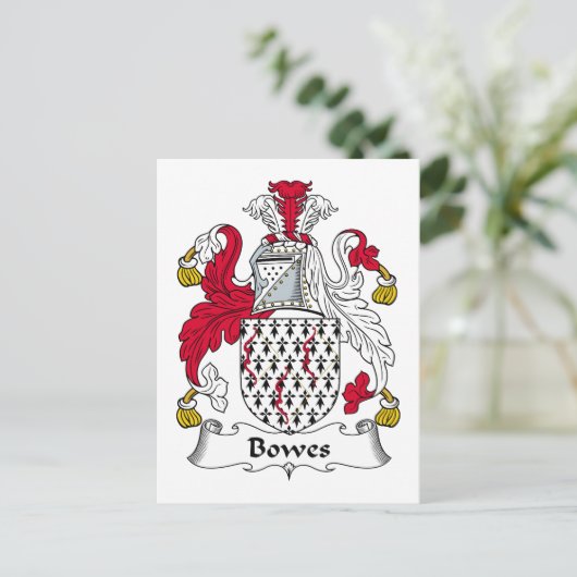 Carte Postale Bowes Family Crest (Debout devant)