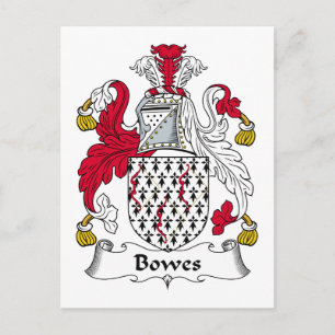 Carte Postale Bowes Family Crest
