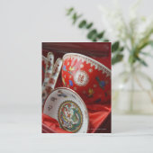 Carte Postale Bowl chinois avec double bonheur (Debout devant)