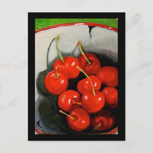 CARTE POSTALE BOWL OF CHERRIES (Devant)