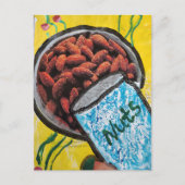 Carte Postale Bowl of Nuts Mixed Media Collage (Devant)