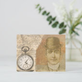 Carte postale Bowler pour montres de poche à vapeu (Debout devant)