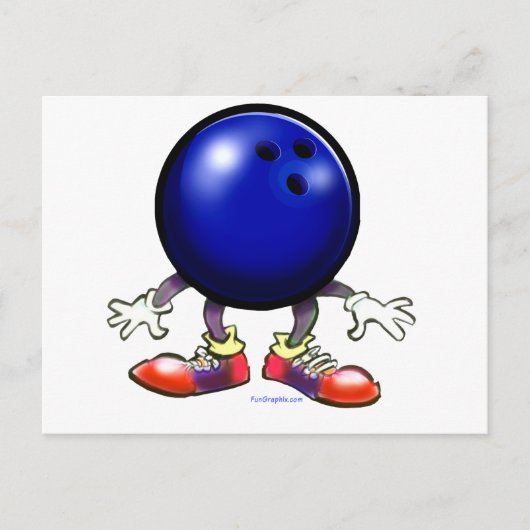 Carte Postale Bowling (Devant)