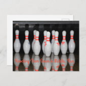 Carte postale Bowling (Devant / Derrière)