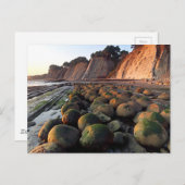 Carte Postale Bowling Ball Beach, Gulch de Schooner, Point Arena (Devant / Derrière)