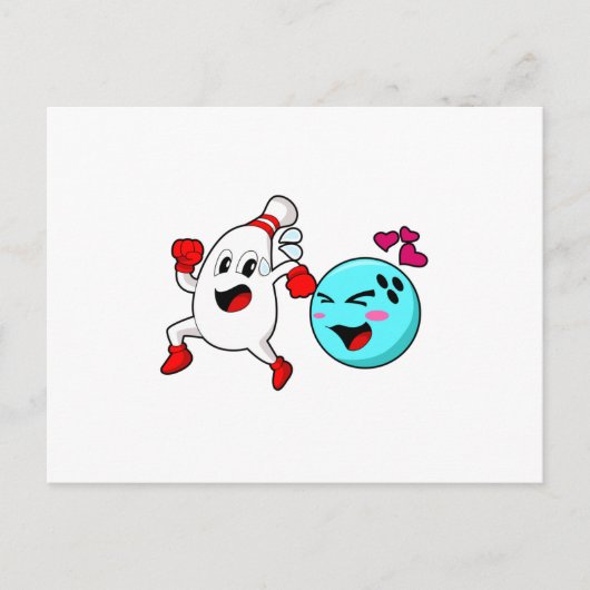 Carte Postale Bowling Bowling Bowling (Devant)