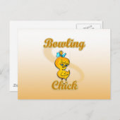 Carte Postale Bowling Chick (Devant / Derrière)