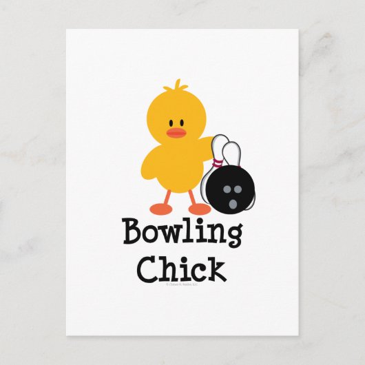 Carte postale Bowling Chick (Devant)
