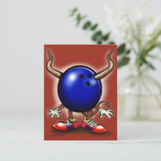 Carte Postale Bowling Demon (Debout devant)