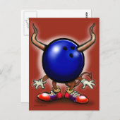 Carte Postale Bowling Demon (Devant / Derrière)