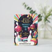 Carte Postale Bowling fête d'anniversaire (Debout devant)