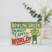 Carte Postale Bowling Green Kentucky Robot - Vintage amusant (Debout devant)