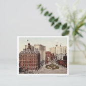 Carte Postale Bowling Green Lower Broadway NYC v. 1900 Antique (Debout devant)