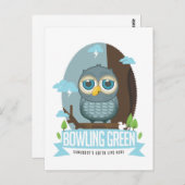 Carte postale Bowling Green Owl (Devant / Derrière)