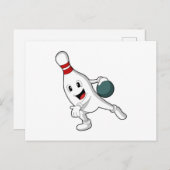Carte Postale Bowling pin Bowling (Devant / Derrière)