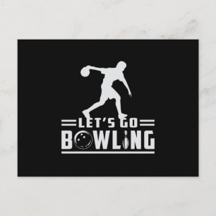 Carte Postale Bowling Sport Bowler Strike Bowl Team Drôle Cadeau