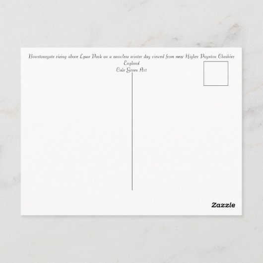 Carte Postale Bowstonegate (Dos)